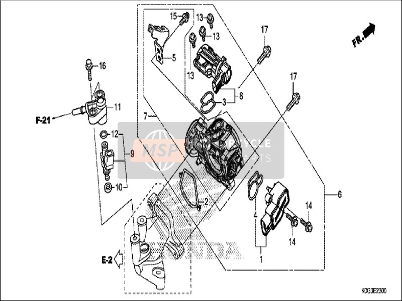 938910401008, Vis A Tete A Rondelle,  4X, Honda, 2